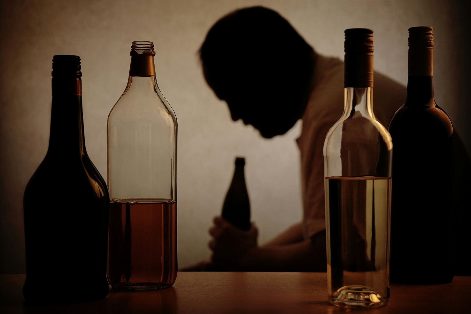 a-man-surrounded-by-alcohol-bottles